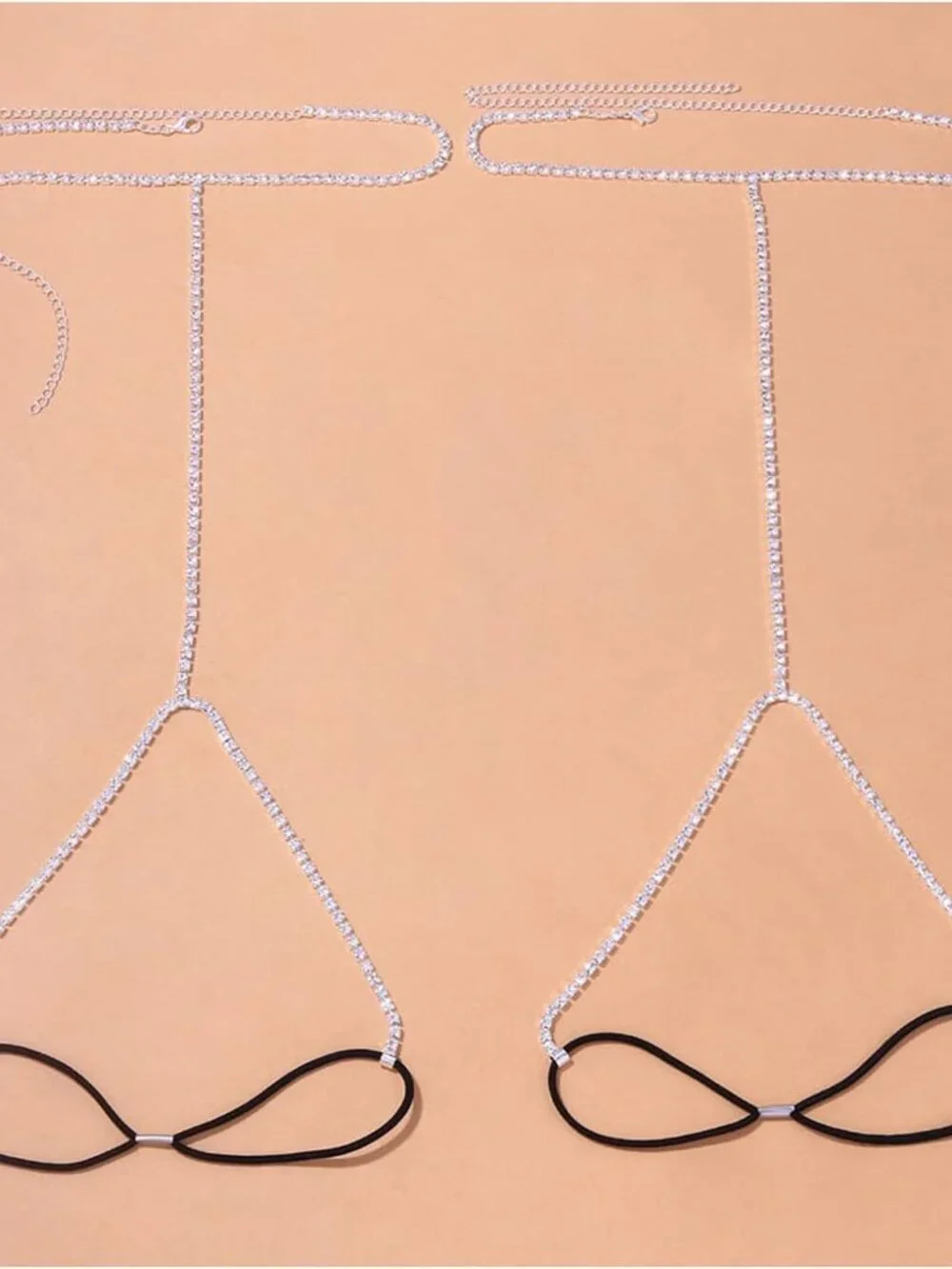Rhinestone Leg Chain Thigh Chain Elasticity Crystal Body Accessories Jewelry for